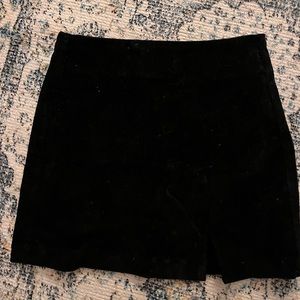 Black mini skirt